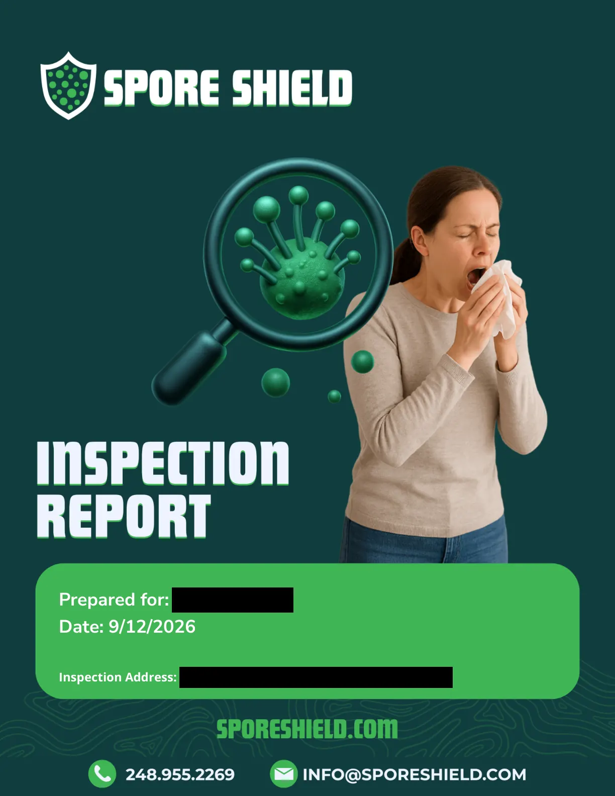 Sample inspection report, page 1 of 61