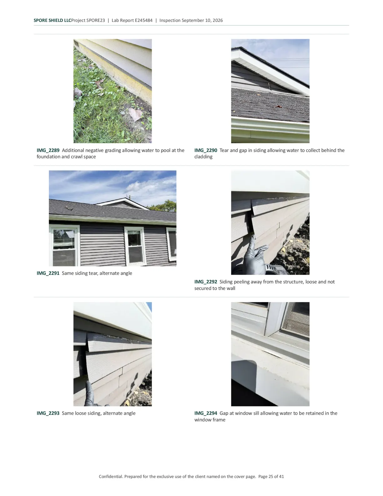 Sample inspection report, page 26 of 61