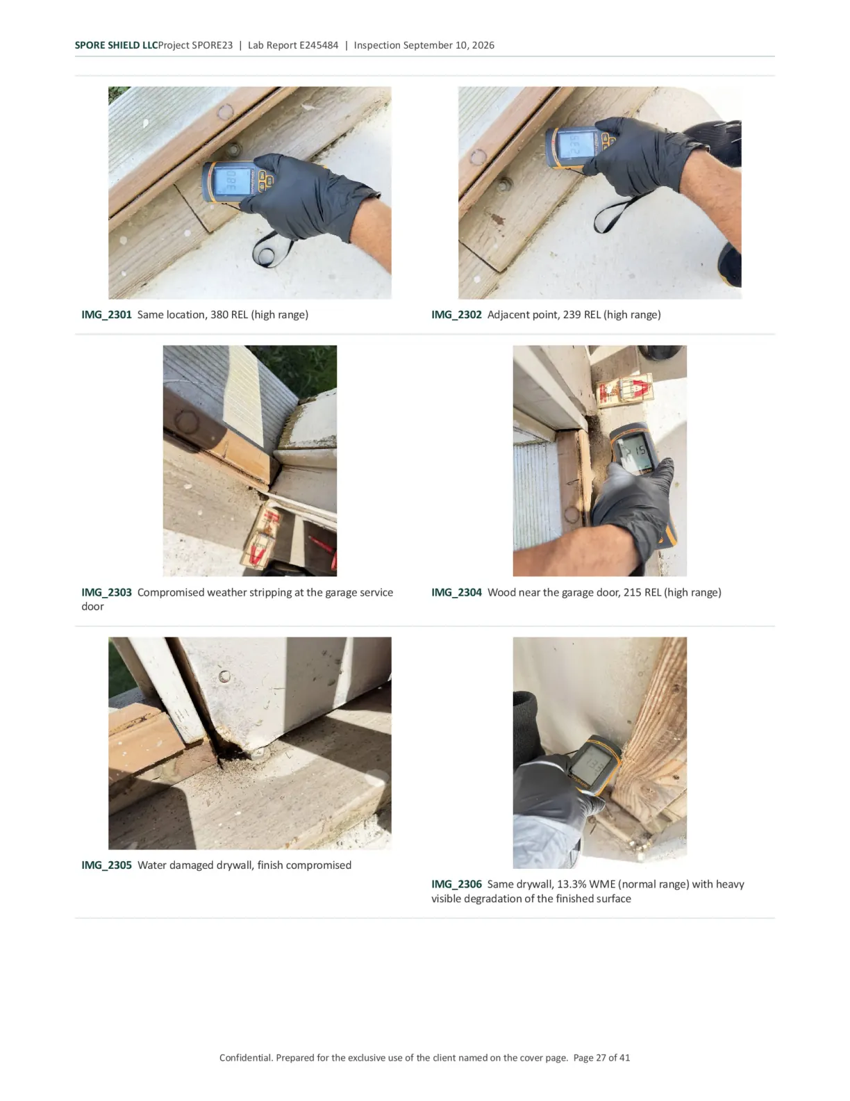Sample inspection report, page 28 of 61