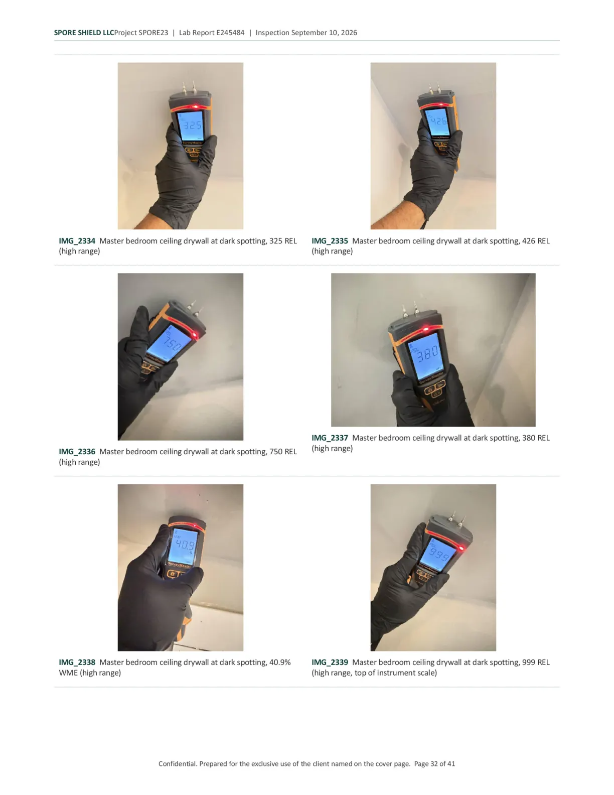 Sample inspection report, page 33 of 61