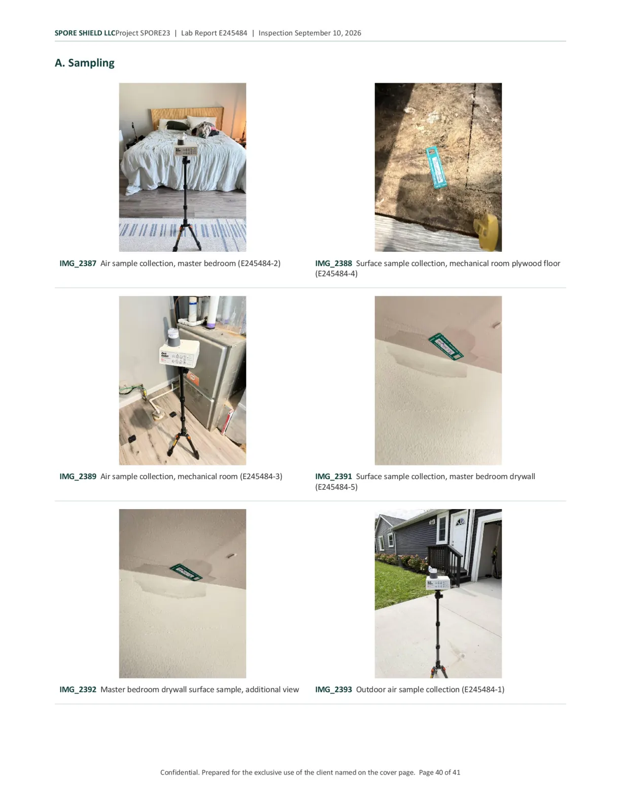 Sample inspection report, page 41 of 61